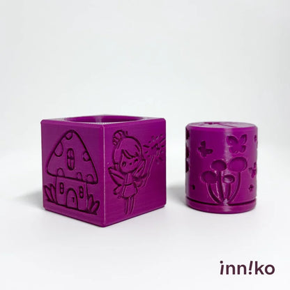 Fairies-themed 2-in-1 Cube with Roller – A Twist on Classic Dough Play - by inniko