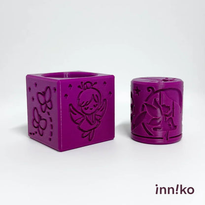 Fairies-themed 2-in-1 Cube with Roller – A Twist on Classic Dough Play - by inniko