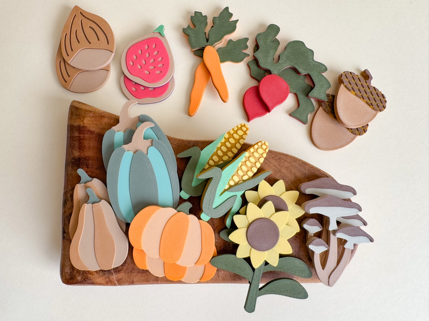 Fall Play Bits – Versatile Play and Learning, 3D-printed