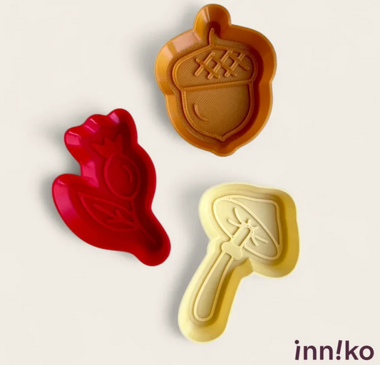 Playful Fall-themed Molds by inniko set of 3