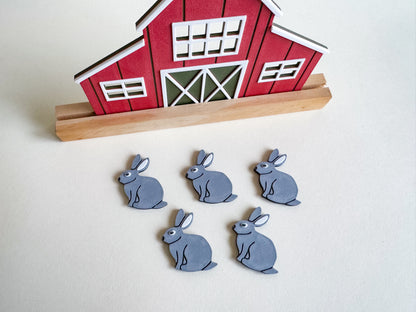 Farm Animals Math Counters, Eco-Friendly Loose Parts for Sensory Play