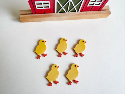 Farm Animals Math Counters, Eco-Friendly Loose Parts for Sensory Play