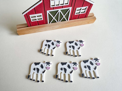 Farm Animals Math Counters, Eco-Friendly Loose Parts for Sensory Play