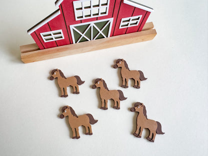 Farm Animals Math Counters, Eco-Friendly Loose Parts for Sensory Play