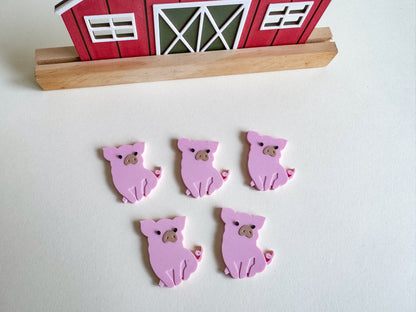 Farm Animals Math Counters, Eco-Friendly Loose Parts for Sensory Play
