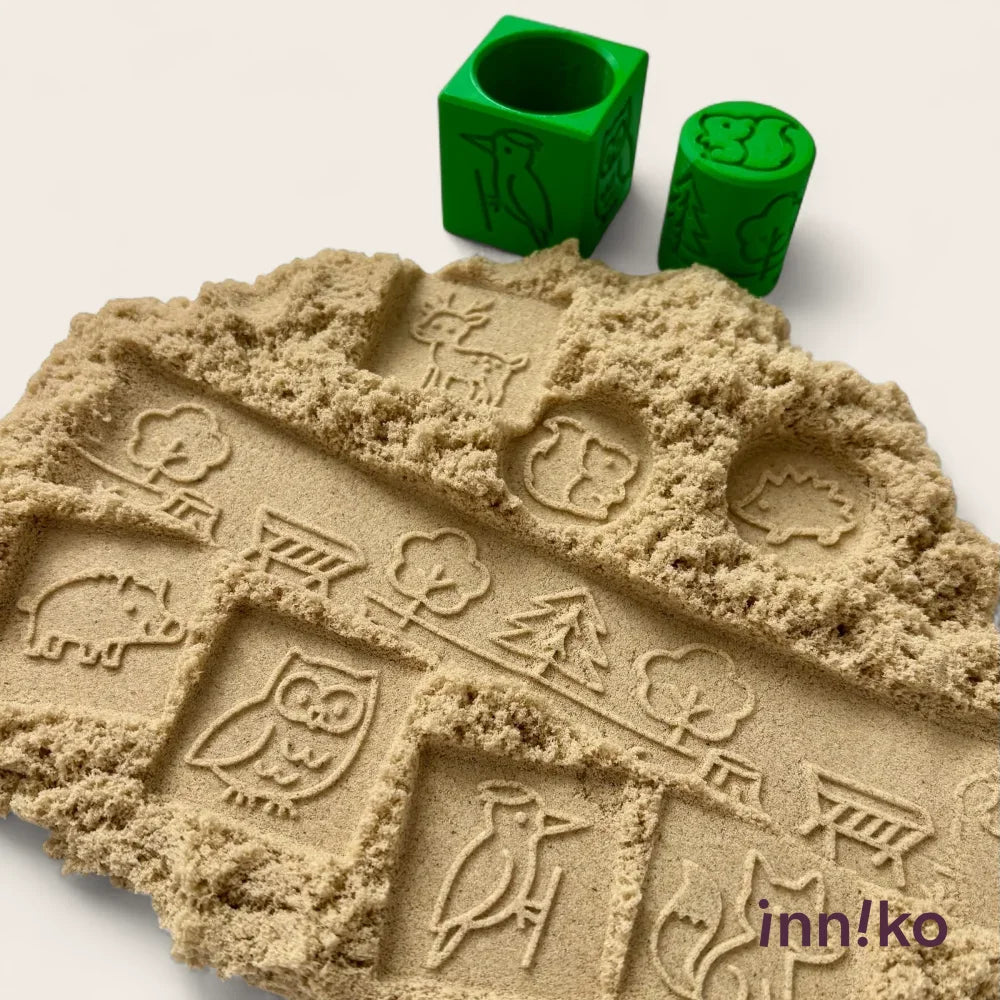 Forest-Themed 2-in-1 Cube with Roller – A Twist on Classic Dough Play - by inniko
