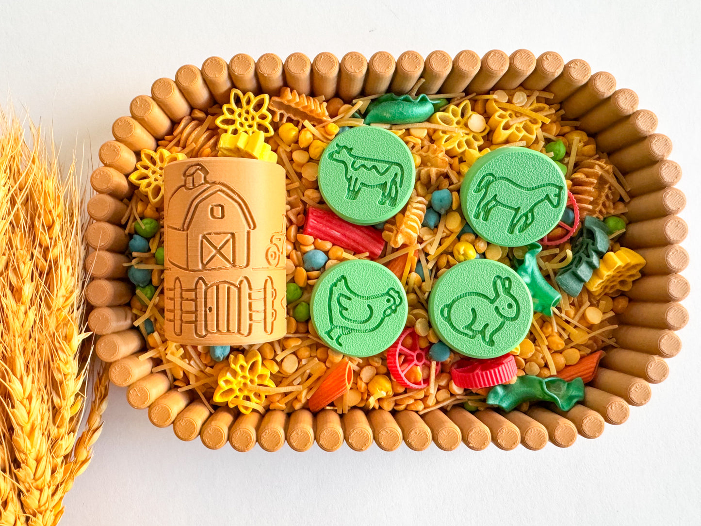 New Farm-Themed Play Roller and Stamp Set by inniko