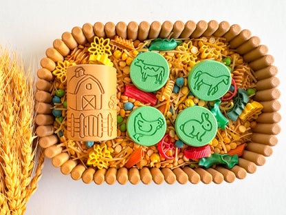 New Farm-Themed Play Roller and Stamp Set by inniko