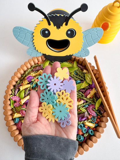 Feed the Hungry Bumble Bee Sensory Adventure by WooBeWee