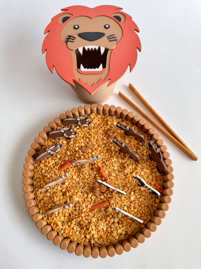 Feed the Hungry Lion Sensory Adventure by WooBeWee
