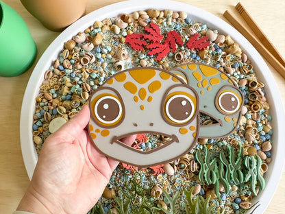 Feed the Sea Turtle: An Ocean Sensory Play Adventure with 20 pcs Delicious Feast