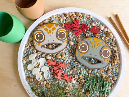 Feed the Sea Turtle: An Ocean Sensory Play Adventure with 20 pcs Delicious Feast