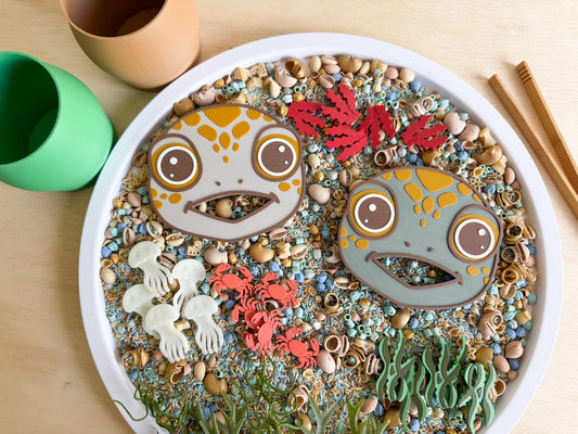 Feed the Sea Turtle: An Ocean Sensory Play Adventure with 20 pcs Delicious Feast