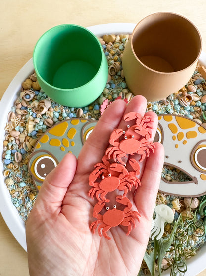Feed the Sea Turtle: An Ocean Sensory Play Adventure with 20 pcs Delicious Feast