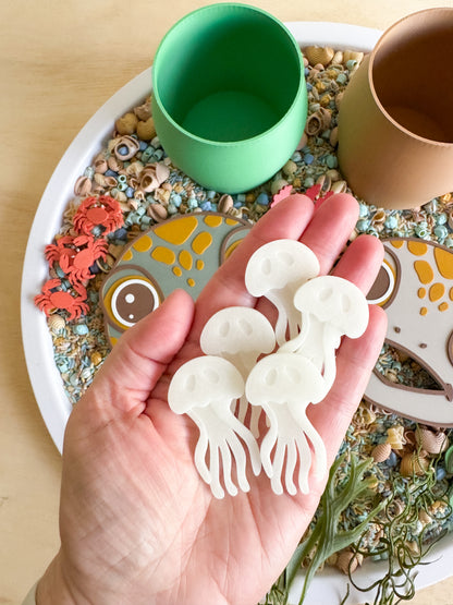 Feed the Sea Turtle: An Ocean Sensory Play Adventure with 20 pcs Delicious Feast