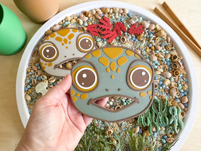 Feed the Sea Turtle: An Ocean Sensory Play Adventure with 20 pcs Delicious Feast