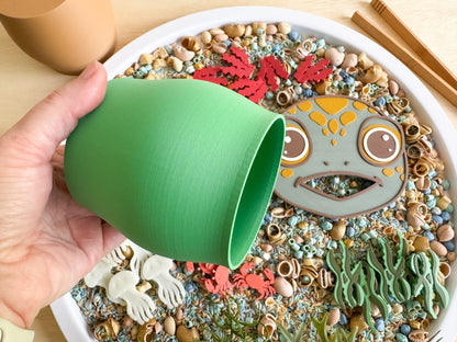Feed the Sea Turtle: An Ocean Sensory Play Adventure with 20 pcs Delicious Feast
