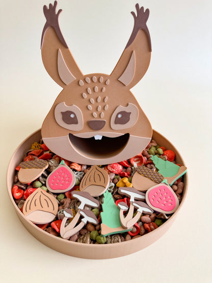 Feed the Hungry Squirrel - Ready to 3D Print STL and 3MF Digital Download