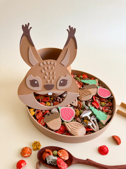 Feed the Hungry Squirrel - Ready to 3D Print STL and 3MF Digital Download