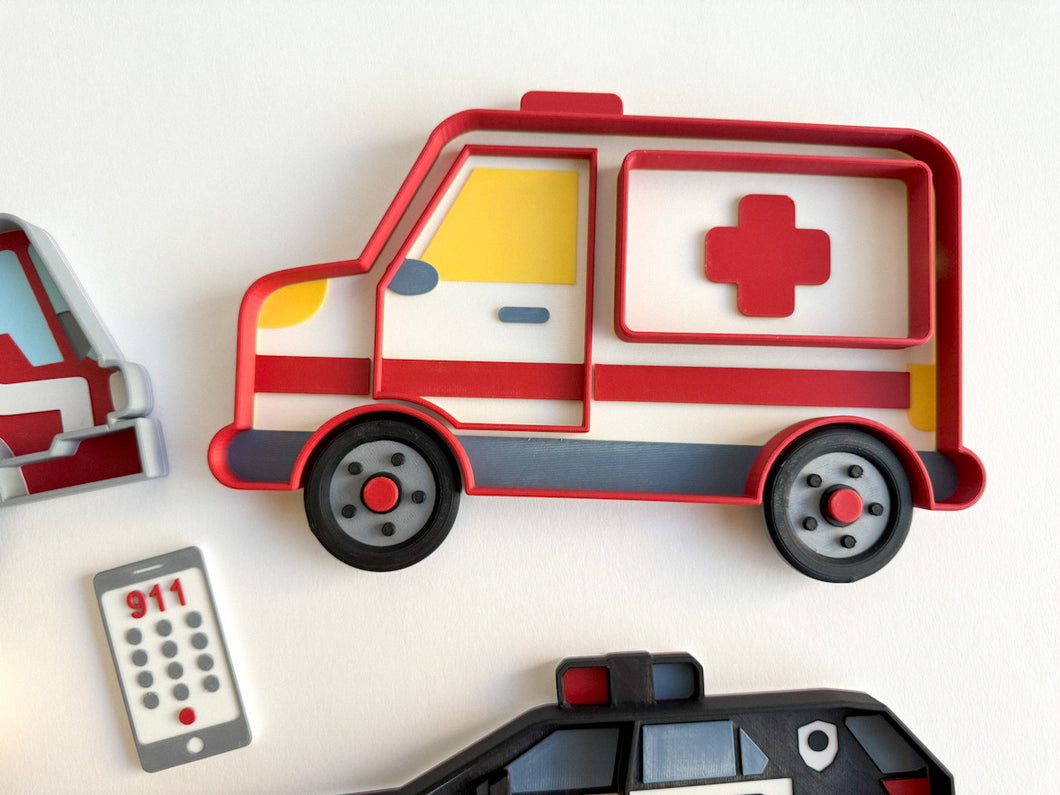 First Responders Bio Sensory Play Tray