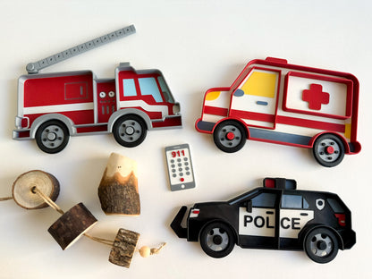 First Responders Bio Sensory Play Tray