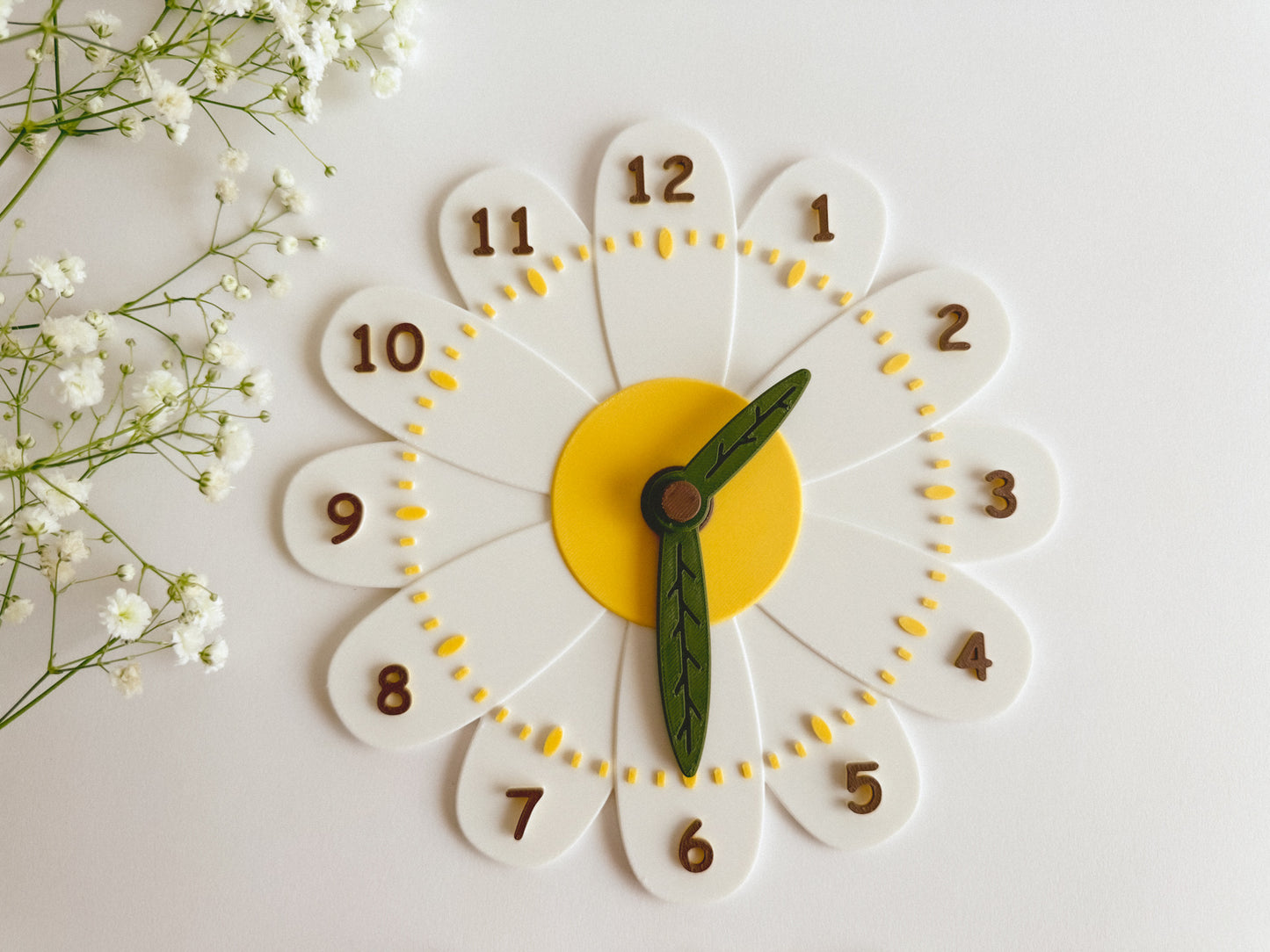 Flower Learning Clock