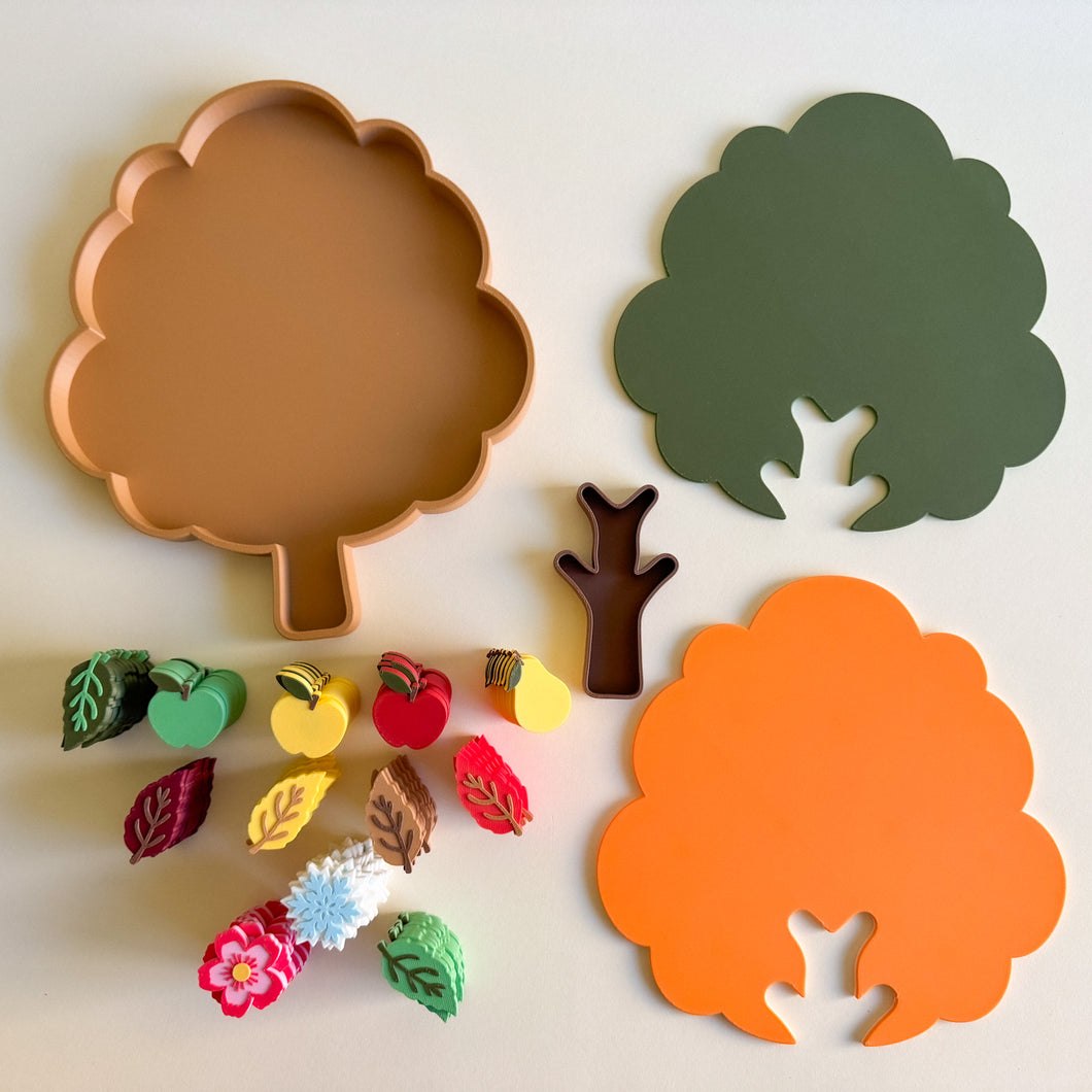 Magnetic 4-Season Discovery Tree, 3D-printed