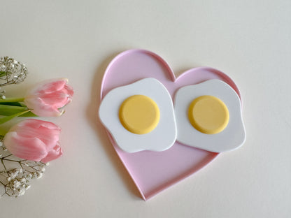 Sunny Side Up Fun with Our 3D-Printed Fried Eggs set of 2
