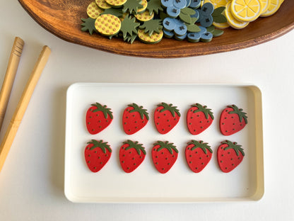 Fruit-themed Math Counters