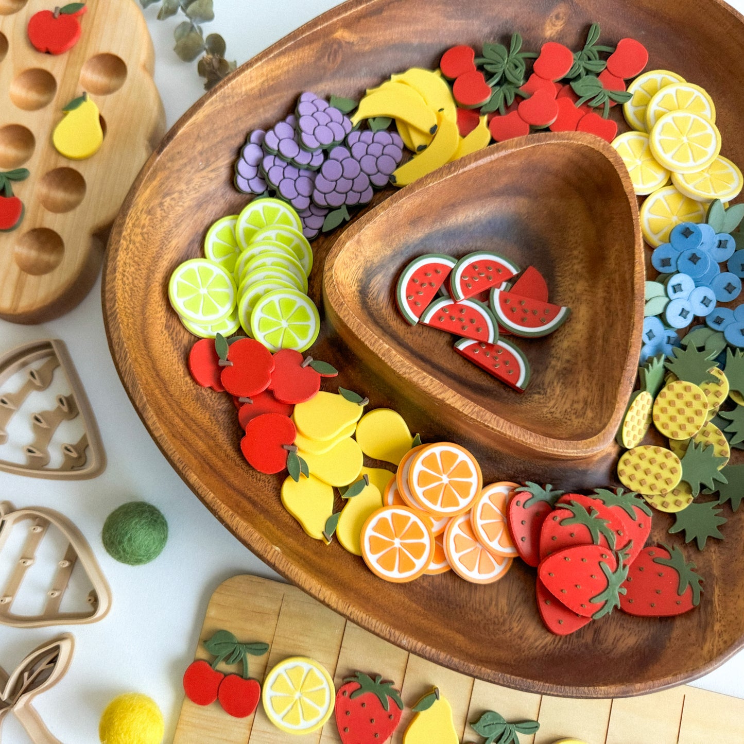 Fruit-themed Math Counters