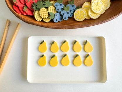 Fruit-themed Math Counters