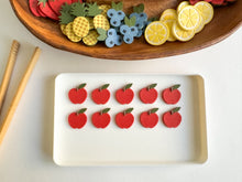 Load image into Gallery viewer, Fruit-themed Math Counters set of 10
