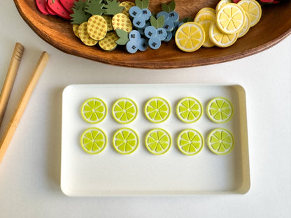 Fruit-themed Math Counters