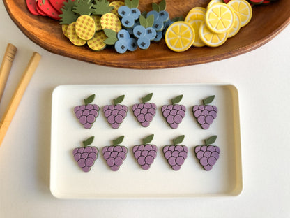 Fruit-themed Math Counters