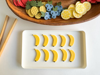 Fruit-themed Math Counters