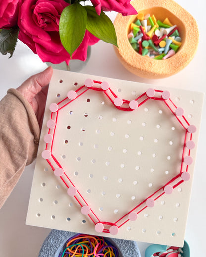 2-in-1 Geoboard designed for creative learning, building, and play by WooBeWee