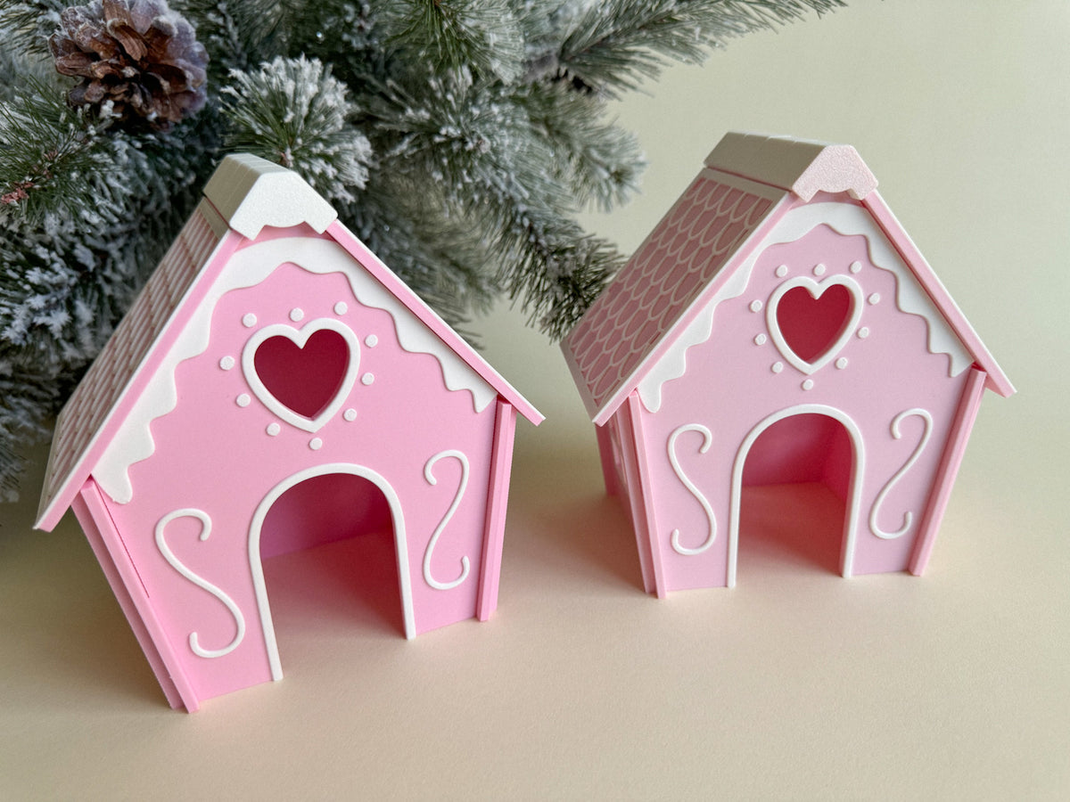 Joyful Gingerbread House (3D-printed)