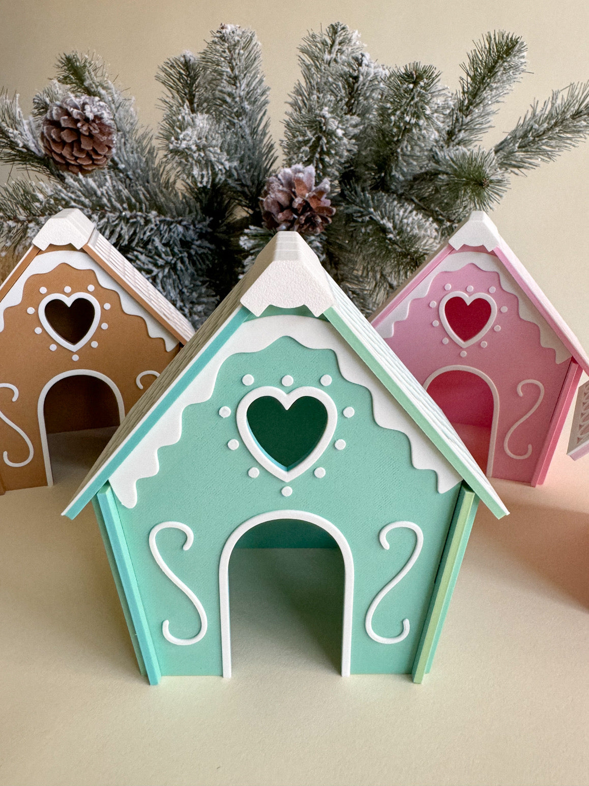 Joyful Gingerbread House (3D-printed)