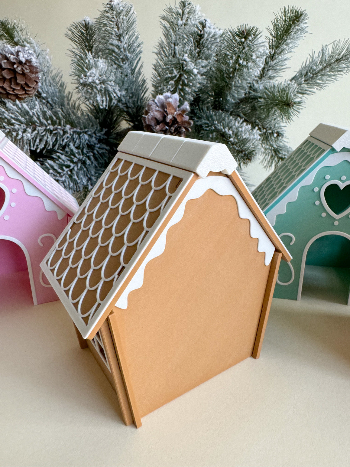 Joyful Gingerbread House (3D-printed)