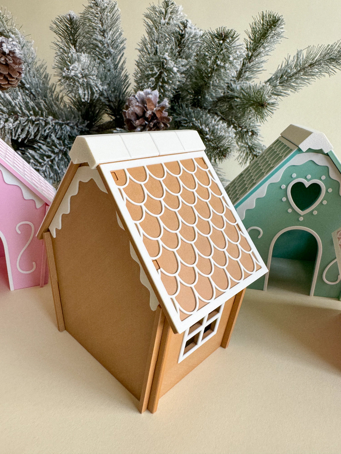 Joyful Gingerbread House (3D-printed)