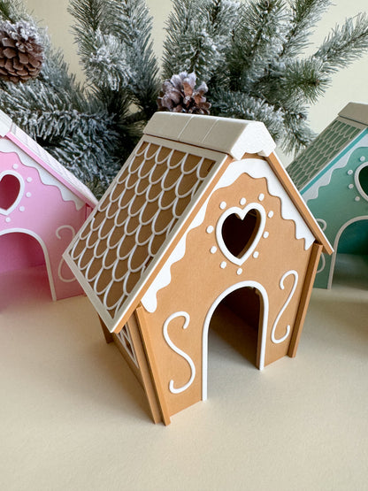 Joyful Gingerbread House (3D-printed)
