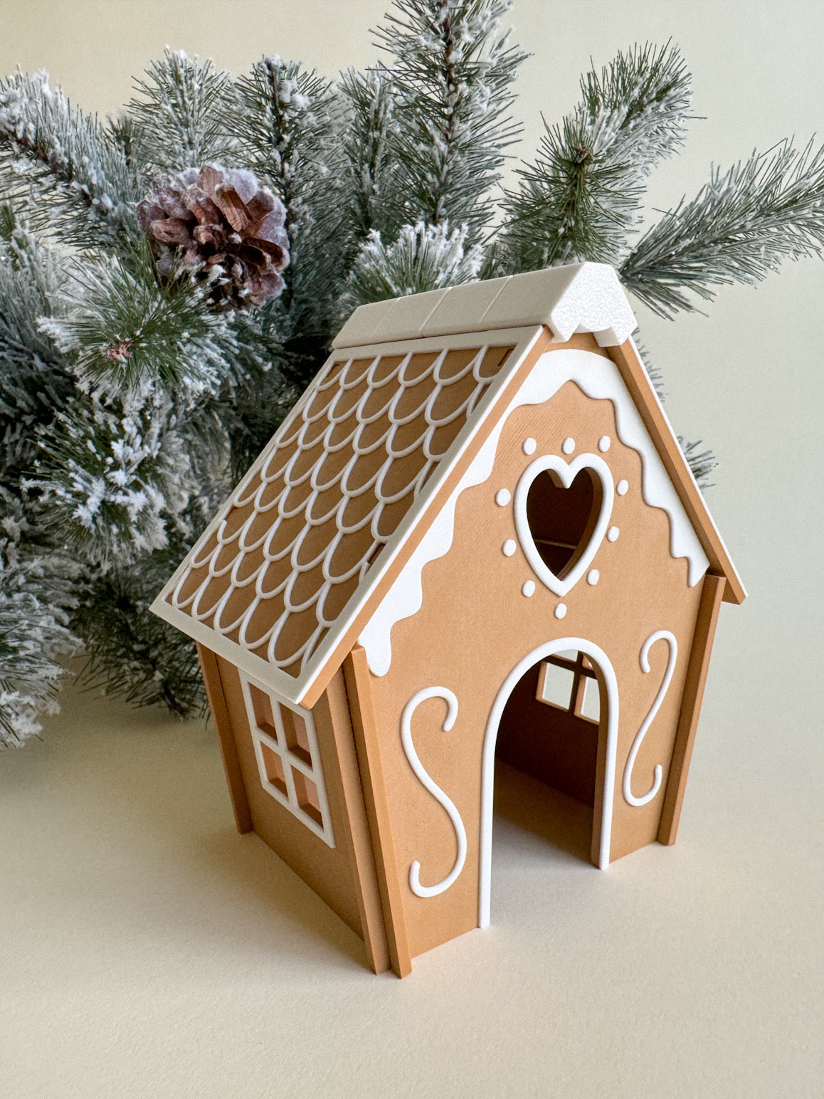 Joyful Gingerbread House (3D-printed)