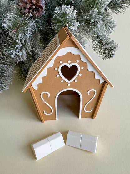Joyful Gingerbread House (3D-printed)