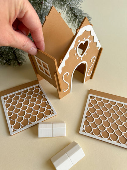 Joyful Gingerbread House (3D-printed)