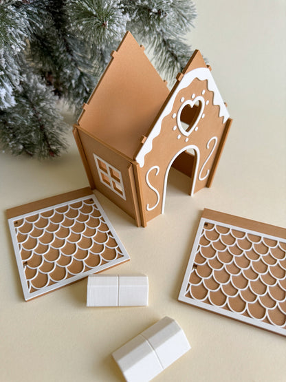Joyful Gingerbread House (3D-printed)