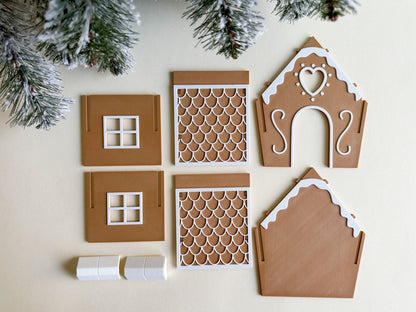 Joyful Gingerbread House (3D-printed)