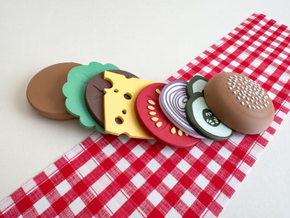 Little Chef’s Burger Bar, Sensory Play Collection, 3D-Printed with Hidden Magnets