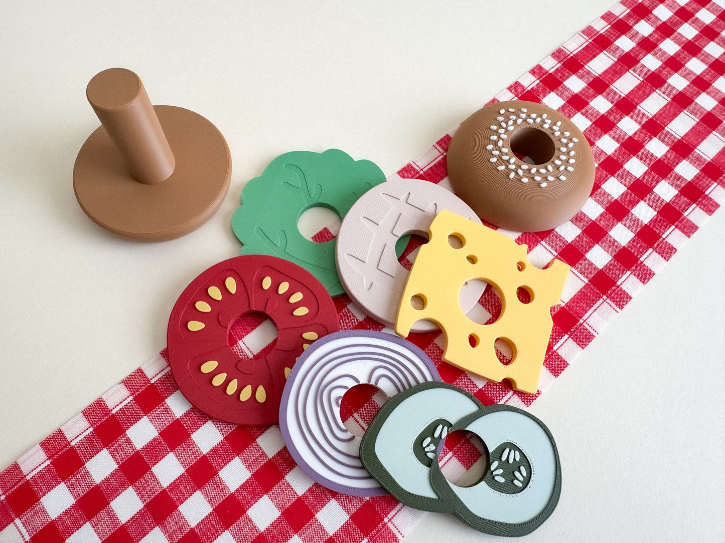 Little Chef’s Burger Bar, Sensory Play Collection, 3D-Printed with Hidden Magnets