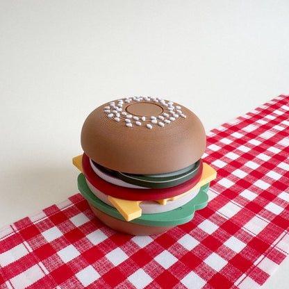 Little Chef’s Burger Bar, Sensory Play Collection, 3D-Printed with Hidden Magnets