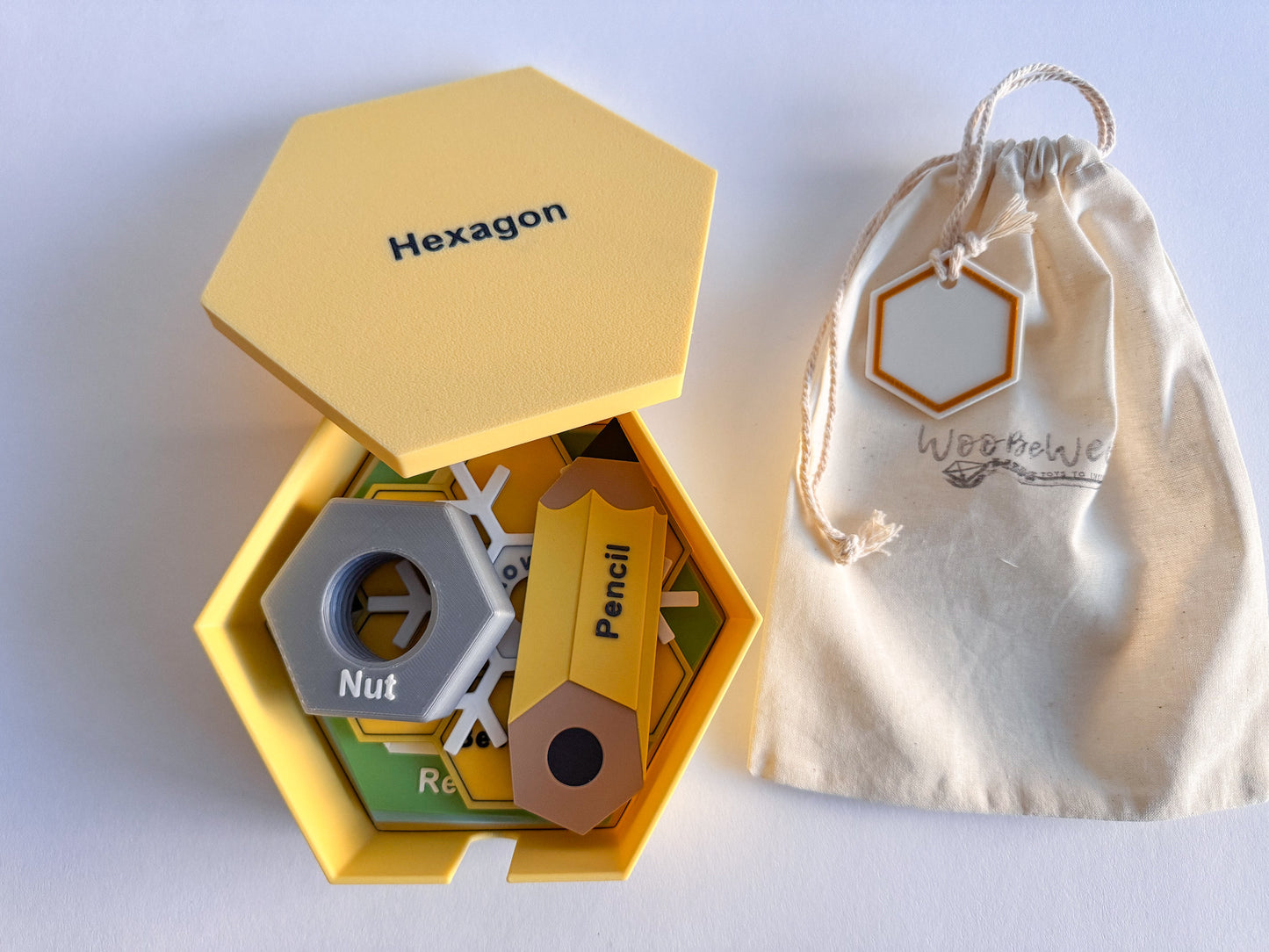 Hexagon Shape Box, Basic Shapes Learning Collection by WooBeWee™